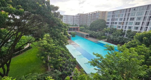 🌳🪟 ให้เช่า D Condo Sign | ชั้น 5 ตึก C | วิวสวน + วิวสระ | ใกล้ Central Festival Chiang Mai
