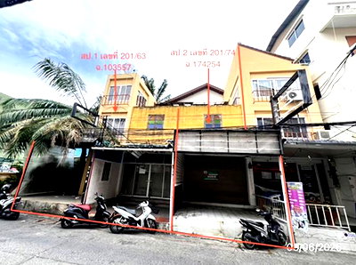 อาคารพาณิชย์ 39.4 ตร.วา บางละมุง ชลบุรี 15.1M