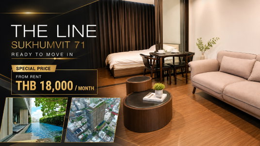 รูปภาพ 🍀 FULLY FURNISHED 💝 | พร้อมเข้าอยู่ทันที! 🏡 ให้เช่า THE LINE SUKHUMVIT 71 🔥 🚆 ใกล้ BTS พระโขนง 📌 Line: @rent2022 | Ref. A12572