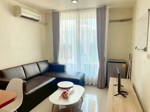 🎉 For Rent Condo BAAN PATHUMWAN Building 1, Floor 14,2 bed room, Room size 46 sqm