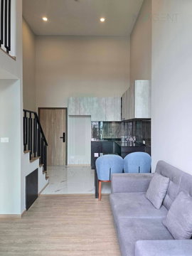 🚩 For Sell Condo KEN ATTITUDE RATTANATHIBET Building 1, Floor 9,Duplex, Room size 34 sqm