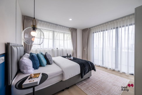 The Royal Vibhavadi ห้องมุม 2 ห้องนอน ใกล้ SRT วัดเสมียนนารี