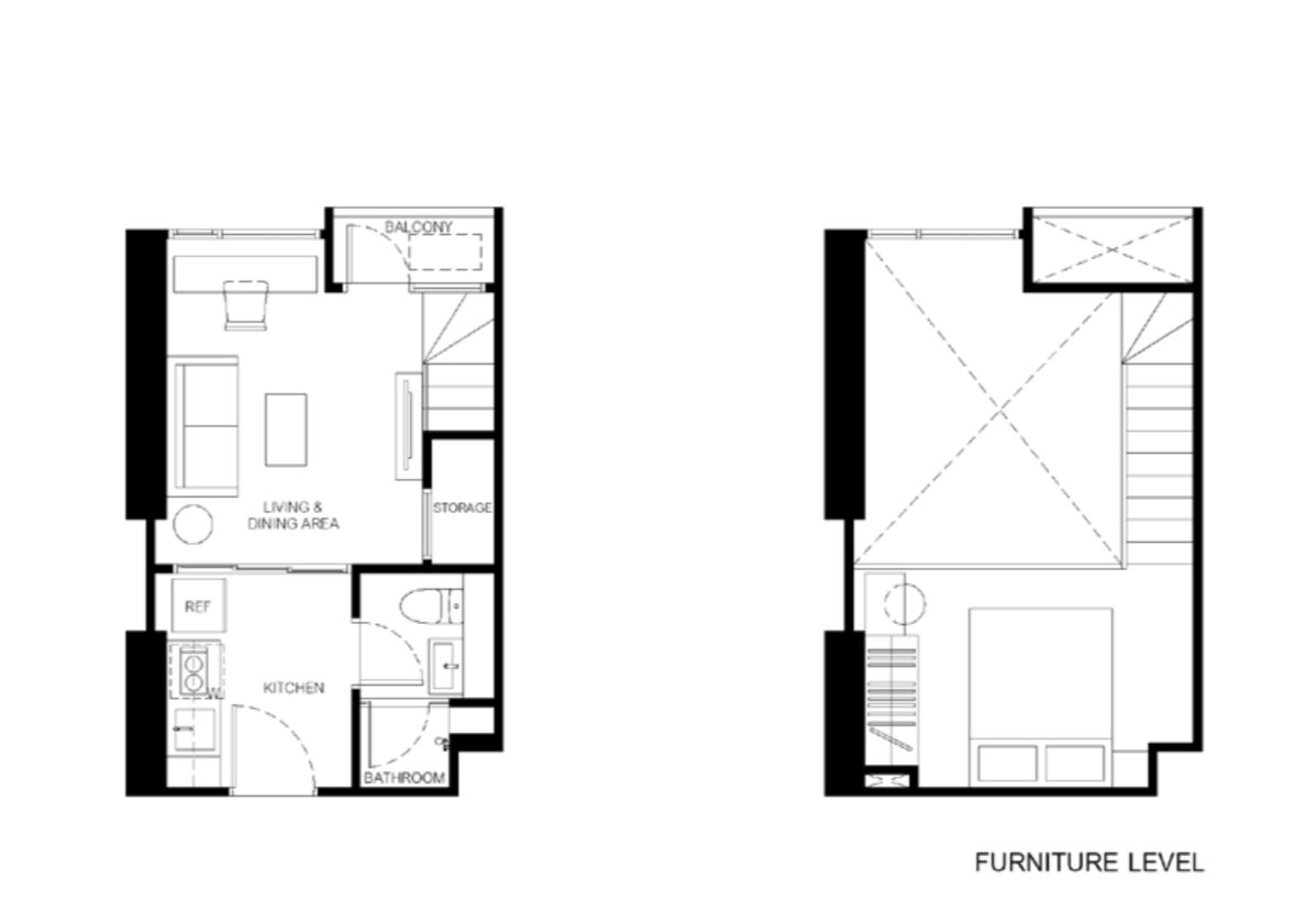picture Xelf by Sansiri | Loft | 33.75 SQ.M. Usable Area | Only 108,xxx THB/SQ.M. 🔥 - 2/11