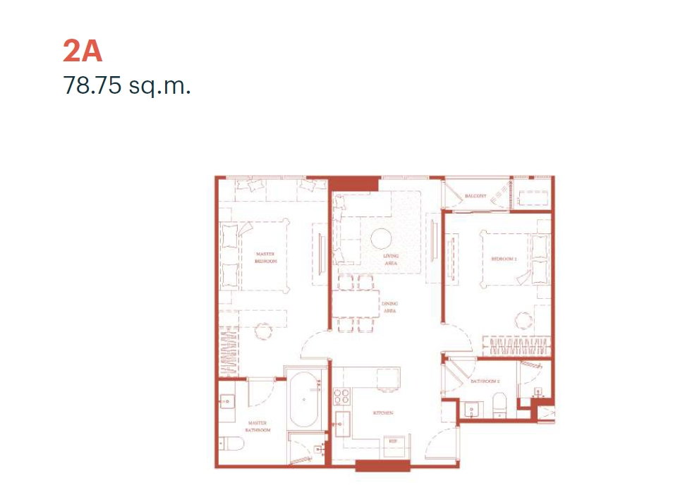 รูป 🔥 ราคาพิเศษก่อนเปิดตึก | VIA ARI by Sansiri | 2 Bedroom ชั้น 11 - รูปที่ 2/6