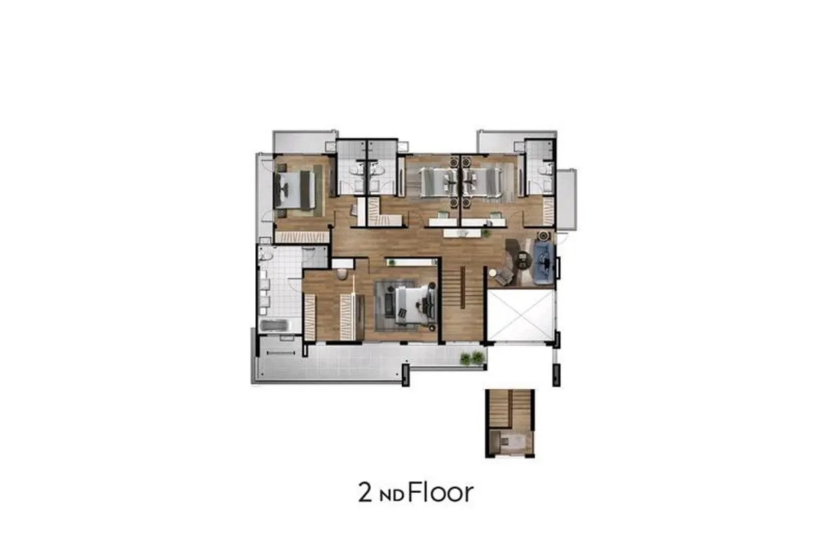 รูป คอนโดให้เช่า 8 ห้องนอน ในโครงการ เดอะ ซิตี้ พัฒนาการ 6683538 - รูปที่ 30/68