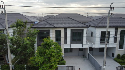บ้านเดี่ยวให้เช่า 3 ห้องนอน แกรนด์พลีโน่รามอินทรา จตุโชติ 5 นาทีถึงทางด่วน (เส้นเลียบวงแหวน คู้บอน)