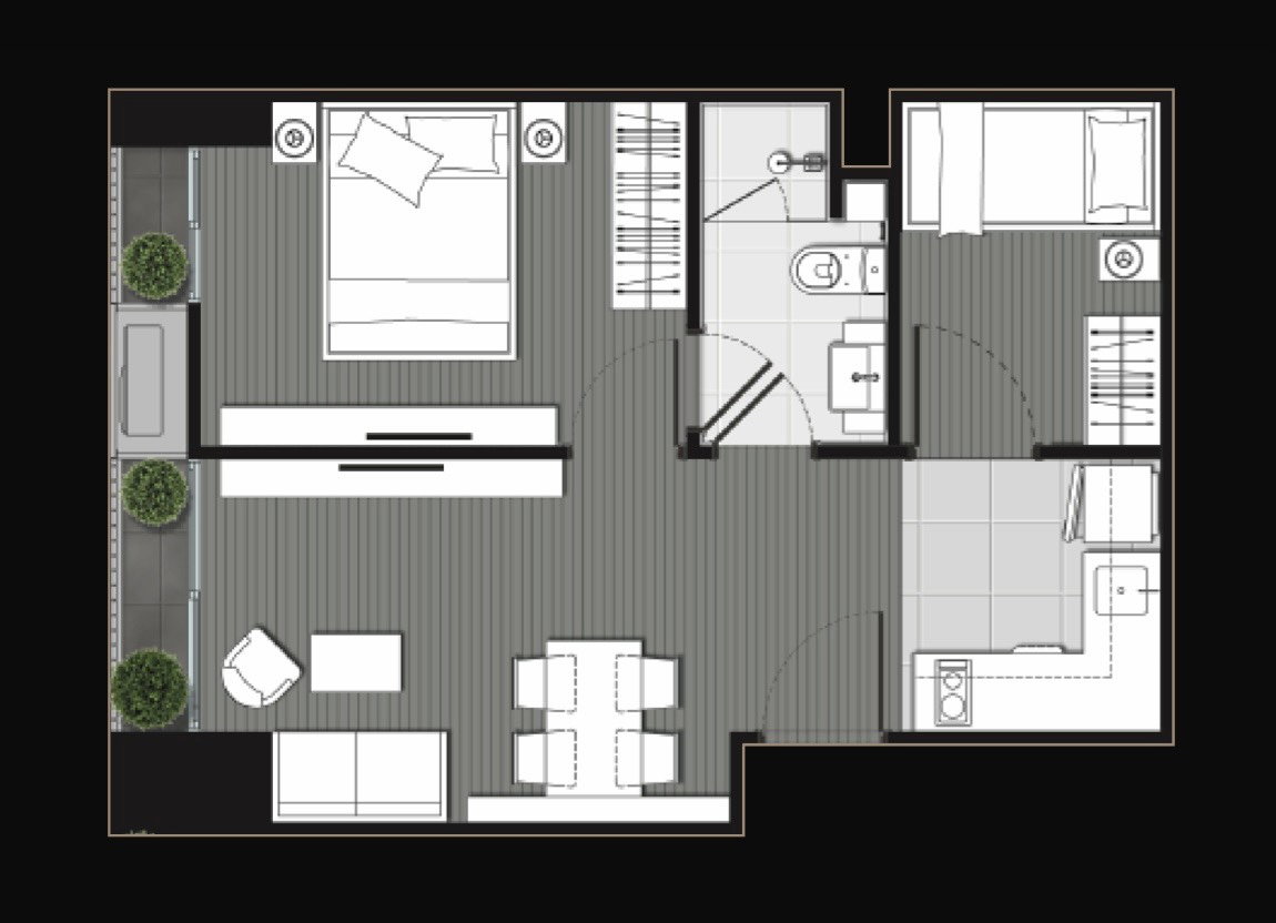 รูป S2098 ขายคอนโดหรู Noble Around ari แบบ 2ห้องนอน  (Rare Location & Rare Item ) - รูปที่ 9/15