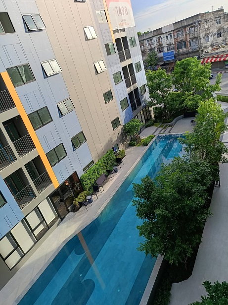 รูป ห้องสวยที่ **The Origin บางแค** ชั้น 4 ตึก A (ตึกนี้สงบ เป็นระเบียบ) ตื่นเช้ามาเจอวิวสระว่ายน้ำ ลมพัดเย็นสบายทั้งวัน เพียง 9,000 บาท เท่านั้น - รูปที่ 12/16