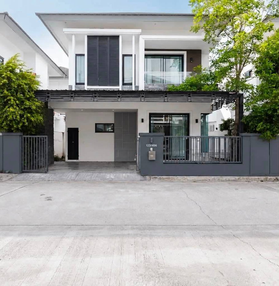 รูป ให้เช่าบ้านเดี่ยวในหมู่บ้าน The Pillow 142 เมืองเชียงใหม่ | เลี้ยงสัตว์ได้ | พร้อมเข้าอยู่ทันที รพ.ลานนา (R1455) T.0946511456 - รูปที่ 1/13