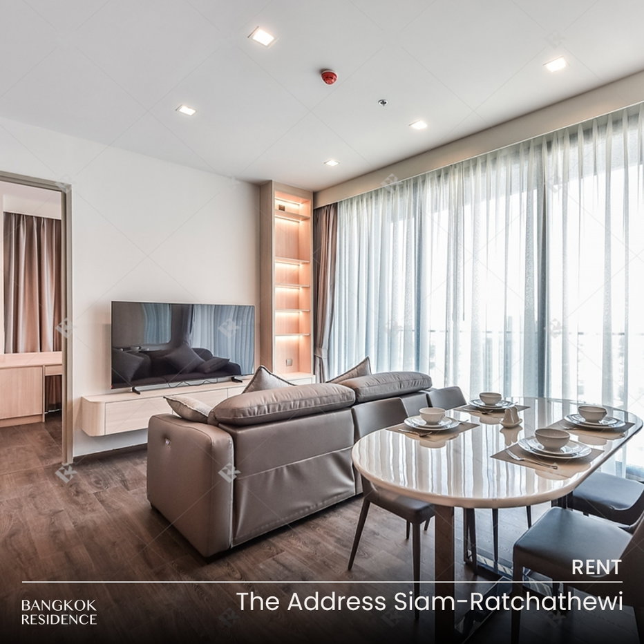 รูป เช่าคอนโด 🌇 The Address Siam-Ratchathewi 3นอน 86ตรม 100K 💫 ห้องสวยบนชั้นสูง แต่งครบ ใกล้ BTS ราชเทวี  - รูปที่ 1/11