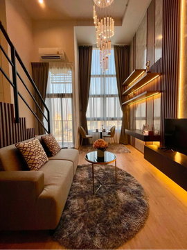 🏢 Ideo Rama 9 - Asoke | MRT พระราม 9 | Duplex ตกแต่ง luxury 