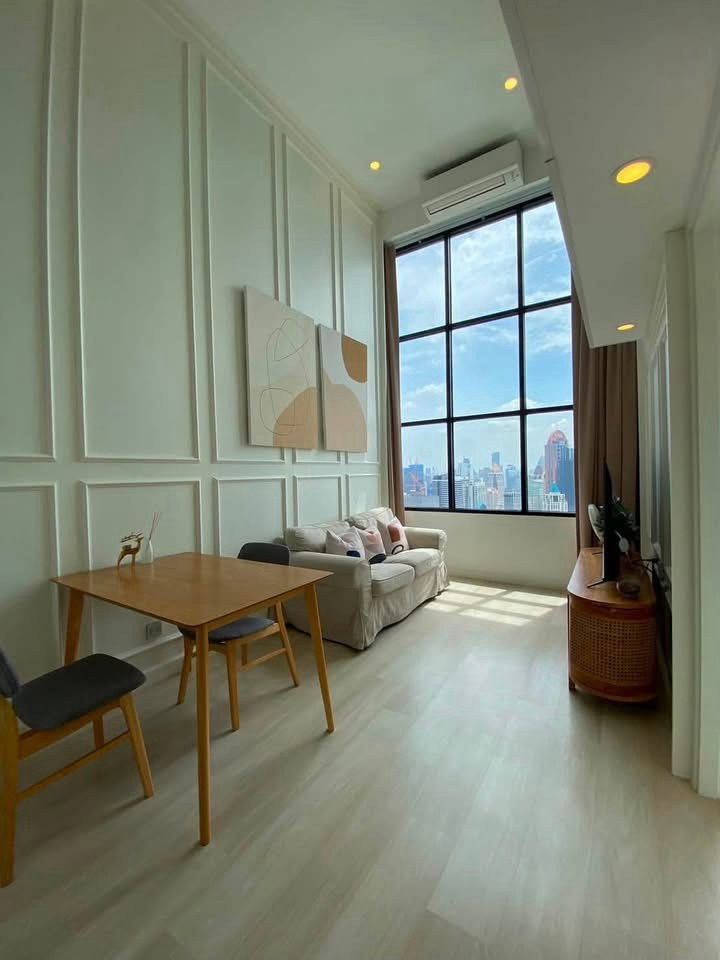 ME2500491 ให้เช่าคอนโดห้อง Duplex 2 นอน Knightsbridge Prime สาทร ชั้นสูง วิวดี