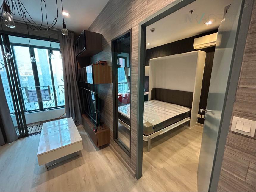 รูป 🎊 ให้เช่าคอนโด ไอดีโอ โมบิ พระราม 9 อาคาร 1 ชั้น 17 1 ห้องนอน ขนาด 30.00 ตรม ใกล้ เซ็นทรัลพระราม 9 - รูปที่ 4/8
