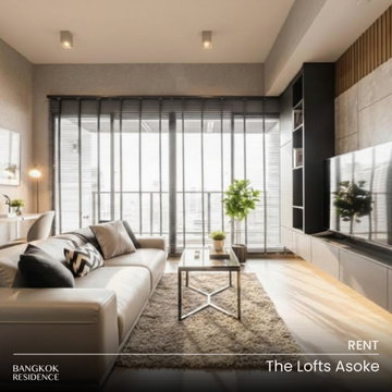 เช่าคอนโด 💎 The Lofts Asoke 2นอน 86ตร.ม. 75k ⭐ยูนิตสวย เฟอร์ครบ ใกล้ MRT เพชรบุรี 