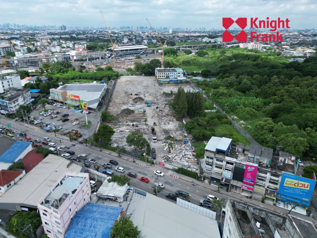 รูป ขายที่ดิน 9 ไร่ ติดถนนคู้บอน ใกล้ MRT สถานีคู้บอน - รูปที่ 3/5