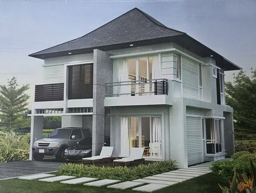 รูป ขายบ้านเดี่ยว 2 ชั้น หมู่บ้านบลูลากูน ทำเลดี เดินทางสะดวก - รูปที่ 2/3