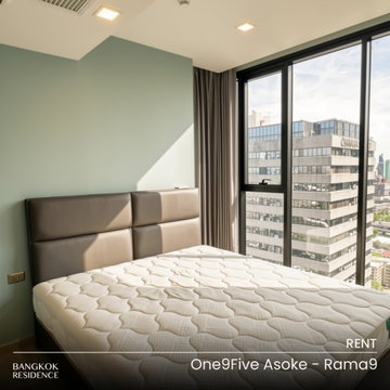 เช่าคอนโด 🌃 One9Five Asoke-Rama9 1นอน 42.5ตร.ม. 30k 🌿 ยูนิตชั้นสูงในโครงการสวยคุณภาพดี 🏊♀️ ใกล้ MRT พระราม 9