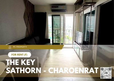 คอนโดให้เช่า : ให้เช่า 🔥 The Key Sathorn - Charoenrat 🔥 เฟอร์นิเจอร์ และ เครื่องใช้ไฟฟ้าครบ ใกล้ BTS สุรศักดิ์
