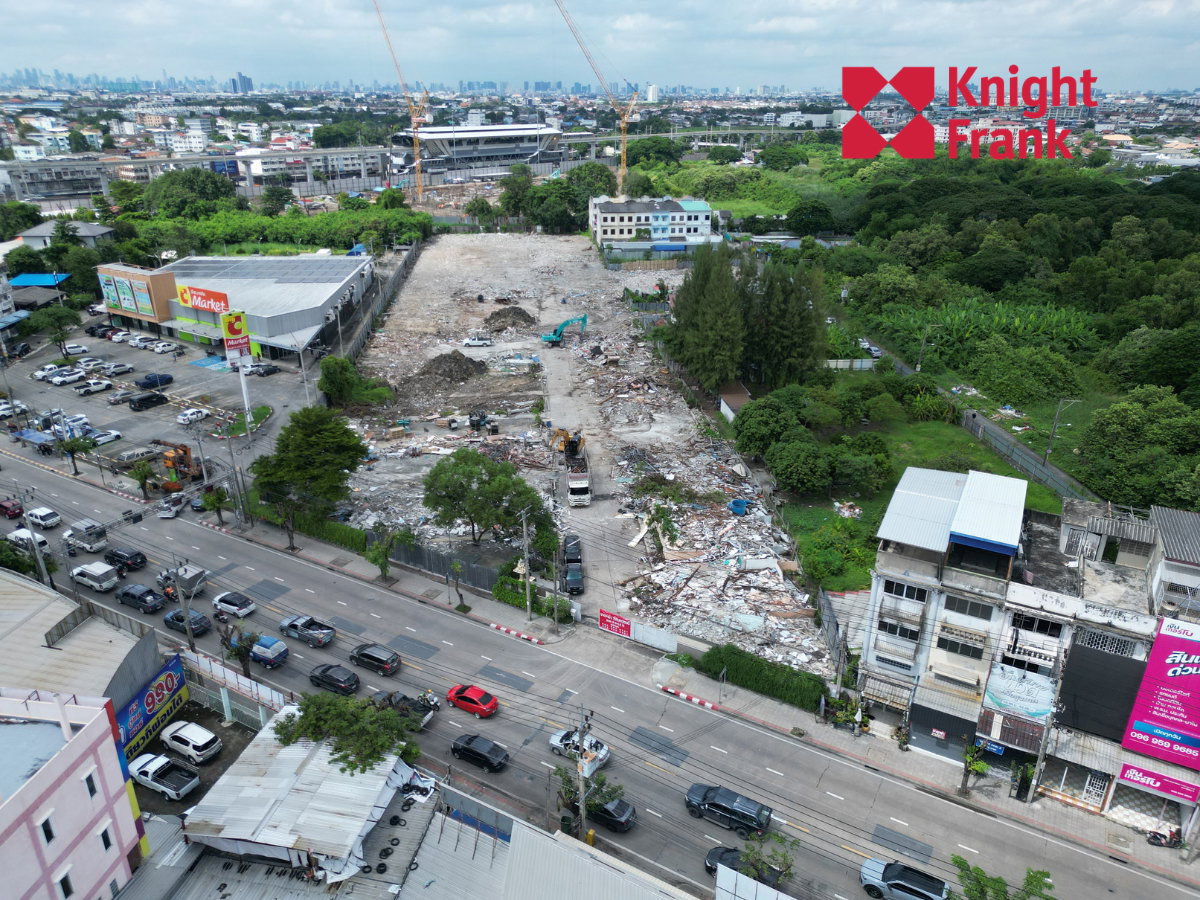 รูป ขายที่ดิน 9 ไร่ ติดถนนคู้บอน ใกล้ MRT สถานีคู้บอน - รูปที่ 1/5