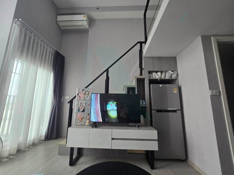For Rent Condo ORIGIN PLUG & PLAY RAMKHAMHAENG TRIPLE STATION Building 1, Floor 8,Duplex, Room size 34 sqm