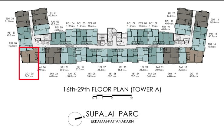 รูป ขายดาวน์เท่าทุน🔥โครงการ Supalai Parc เอกมัย-พัฒนาการ - รูปที่ 6/17