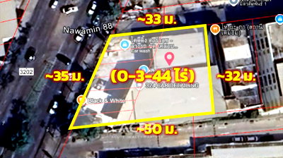 ที่ดิน รร.สายอักษร : ขายที่ดินพร้อมผู้เช่า ย่านรามอินทรา กม.8 (00147678)