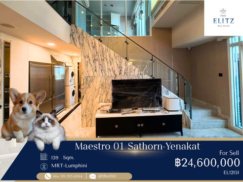 ✨ Penthouses - Pet-Friendly Approved! European Classic Low-Rise in Sathorn-Yenakat | Generous Space with Ultimate Privacy - Near MRT Lumphini ✨