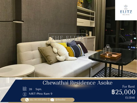 ✨ Newly Renovated Unit with 3.6m High Ceilings! Luxury Loft Style | Prime Asoke-Rama 9 Hub - Near MRT Rama 9 & Airport Rail Link Makkasan ✨