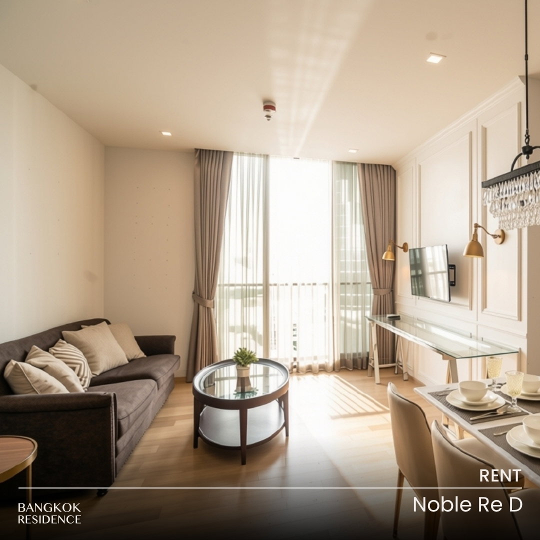 เช่าคอนโด 🌃 Noble Re D 1นอน 54ตร.ม. 25k ✨ ห้องตกแต่งสวย ใกล้ BTS อารีย์ 