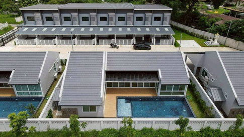 pool villa ให้เช่า สันกำแพง บ้านนอกโครงการ
