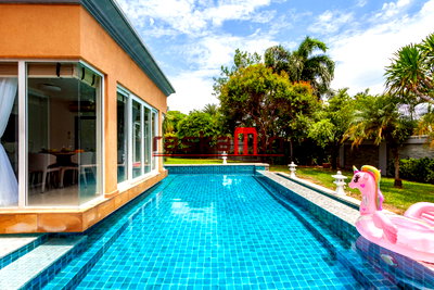 บ้านเดี่ยวให้เช่า : สยาม รอยัล วิว พัทยา  วิลล่าให้เช่า 4 ห้องนอน สระว่ายน้ำส่วนตัว
