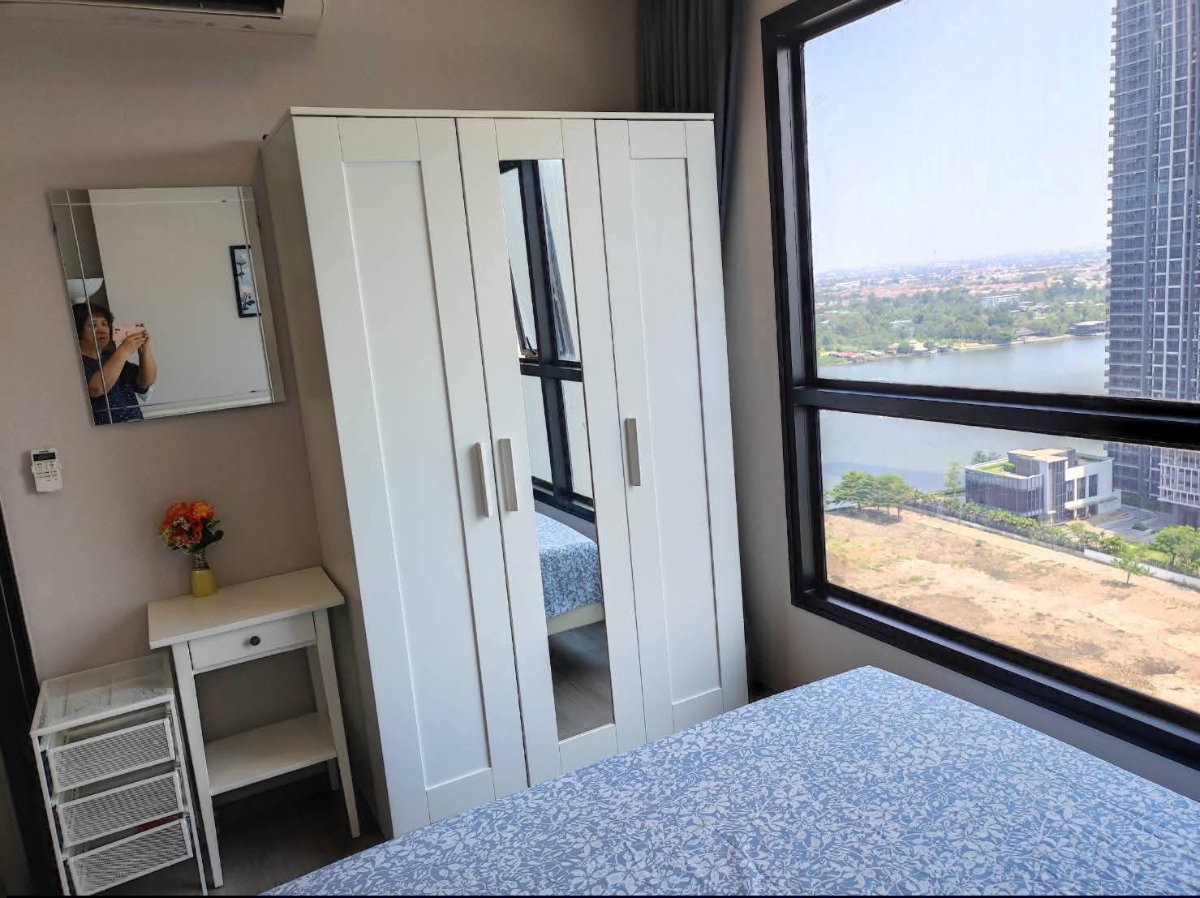 รูป ให้เช่า The Politan Rive 🏡 มีเครื่องซักผ้า พร้อมอยู่ ‼️ MRT พระนั่งเกล้า #ตอบแชทไว🔥🔥 รหัส L240 - รูปที่ 2/8