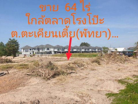 Call : 094-117-0460 ขายที่ดินเปล่า 64 ไร่ (ผังสีส้ม) โซนแหลมฉบัง พัทยา ตำบลตะเคียนเตี้ย บางละมุง ชลบุรี เพียง 1 กม. ถึงตลาดโรงโป๊ะ