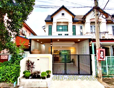ทาวน์โฮม รพ.กรุงไทย เวสเทิร์น : MO. บ้านสวย  หลังริม  หมู่บ้านอยู่ติดถนนกาญจนาภิเษก   #หมู่บ้าน ลุมพินี บางบัวทอง  ใกล้เซ็นทรัล เวสเกต