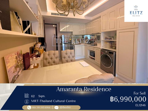✨ Modern Luxury Low-Rise Condo in Heart of Ratchada-Huai Khwang | Beautiful Fully Furnished Unit - Just Steps to MRT ✨