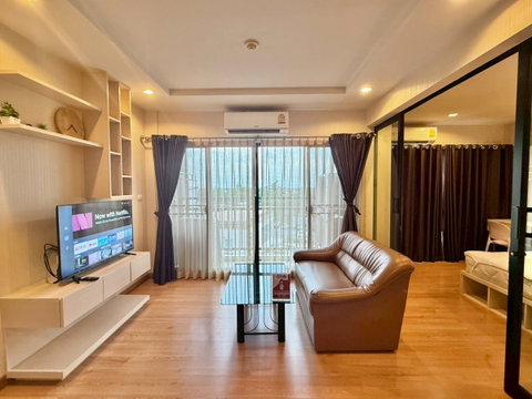 พร้อมอยู่ 💥💞8,500บาท /เดือน 1bed38 ตรม.ชั้น2 ตึกไมอามี่ ชั้น5 💟 เฟอร์ครบตามรูปนัดชมห้องได้ค่ะ