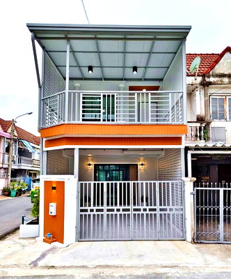 ขายทาวน์โฮม : MO.  บ้านสวย  หลังมุม  มีระเบียงหน้าบ้าน  #หมู่บ้าน ป.ผาสุข นิเวศน์ บางบัวทอง ใกล้เซ็นทรัล เวสเกต