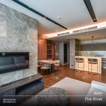 เช่าคอนโด💎 The River 2นอน 110ตร.ม. 76k 💫 ห้องสวยบนทิศเหนือ เย็นสบาย ใกล้ ICONSIAM 