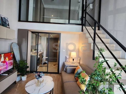 ▚ L1JC03ツ ให้เช่า: Ideo Rama 9 - Asoke 1 Bed Duplex 37ตร.ม. วิวไม่บล็อก ใกล้ MRT พระราม 9 เฟอร์ครบ พร้อมอยู่✨