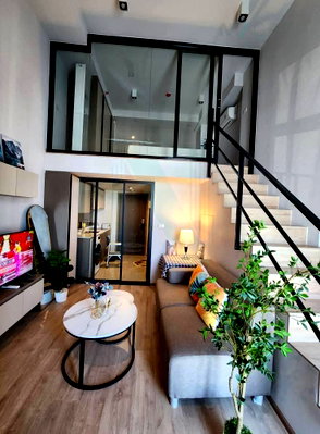 คอนโดให้เช่า : 🎊 ให้เช่าคอนโด ไอดีโอ พระราม 9 - อโศก อาคาร 1 ชั้น 30 Duplex ขนาด 37 ตรม ใกล้ MRT พระราม 9