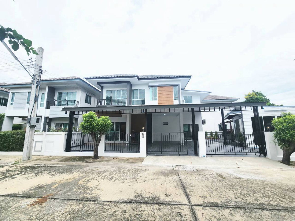 บ้านเดี่ยวหลังใหญ่ เนื้อที่กว้างขวาง หมู่บ้านเต็มสิริ พรีว่า (Pracha Samran) ถนนประชาสำราญ คลองสิบสอง หนองจอก มี6ห้องนอน เฟอร์ฯ,แอร์ พร้อมอยู่เลย
