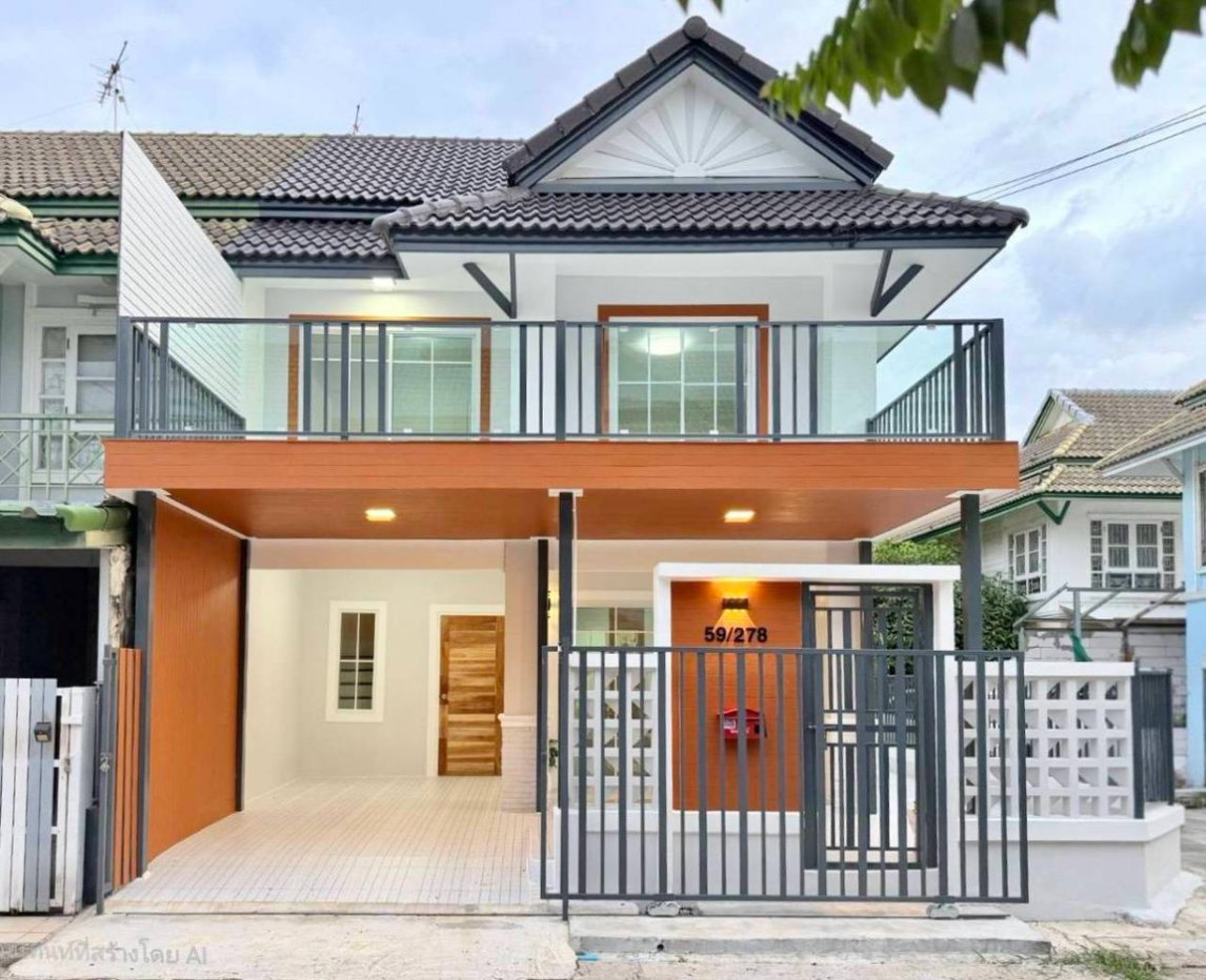 รูป MO.  บ้านสวย หลังมุม ใกล้เซ็นทรัล เวสเกต  #หมู่บ้านพฤกษา 18  บางใหญ่  ทาวน์เฮ้าส์ 3 ห้องนอน  ใกล้ MRT สถานีบางใหญ่   - รูปที่ 3/24