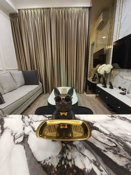 📌 For Rent Condo KNIGHTSBRIDGE COLLAGE RAMKHAMHAENG Building 1, Floor 15,2 bed room, Room size 43.00 sqm