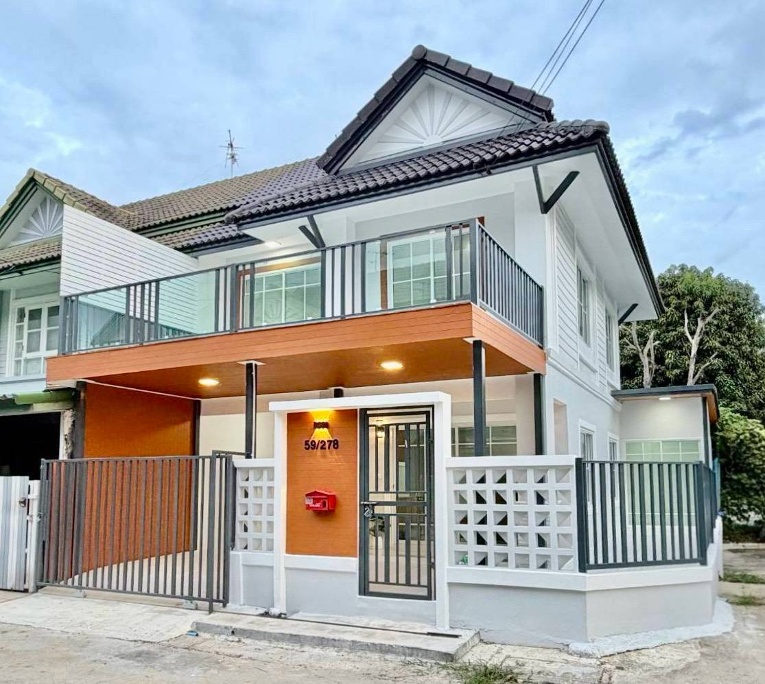 AF. บ้านสวย หลังมุม ใกล้เซ็นทรัล เวสเกต #หมู่บ้านพฤกษา 18 บางใหญ่ ทาวน์เฮ้าส์ 3 ห้องนอน ใกล้ MRT สถานีบางใหญ่