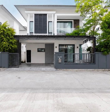 POS บ้านเดี่ยวพร้อมอยู่ ในโครงการ The Pillow 142 บรรยากาศเงียบสงบ เป็นส่วนตัว ใกล้ รร. นานาชาติ NIS 12 นาที
